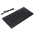 Miniatyrbild 6 av 7: Mini Tangentbord Hemmakontor Skrivbordsdator Laptop 95 Tangenter Svart Mini Trådbundet USB Enkelt Litet Tangentbord Arabiska