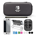 Miniatyrbild 1 av 5: Switch OLED fodral med tillbehör 9 delar Svart