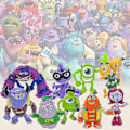 Miniatyrbild 4 av 5: 12 stycken/ set Monsters, Inc. actionfigurdockor