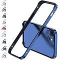 Miniatyrbillede 1 af 5: Aluminiumram Metal Bumper Case Kompatibel iPhone 14 Pro Max/14 Pro/14 Plus med hævet kantskydd Blue iPhone 14 Pro