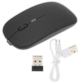 Miniatyrbilde 1 av 7: LED 2.4GHz Trådløs Mus Justerbar DPI USB-Lading Anti-Fingeravtrykk Stille Mus Trådløs for Laptop Svart
