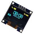 Miniatyrbild 4 av 7: Gul Blå Dubbelfärgad 3.3V 5V 0.96in Organisk LED-skärm Organisk LED-displaymodul IIC I2C Seriell Display
