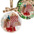 Miniatyrbild 3 av 10: Minipaket prydnad, jul liten expresslåda prydnad
