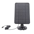 Miniatyrbillede 5 af 7: Kamera Solpanel Oplader 10W 5V Micro USB Sort Solcellepanel til Sikkerhedskamera Mobiltelefon Power Bank
