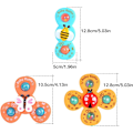 Pikkukuva 4 / 6: 3 kpl Vauvan Imu-Pyörivä Leikki-Huippupyörä Fidget Spinner Badlelu