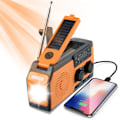 Pikkukuva 1 / 7: Hätätilanteen aurinkovoimaradio käsikammella Dynamo-generaattori 5000mAh puhelinlaturi varavirtalähde taskulamppu AM/FM/WB NOAA sääradio