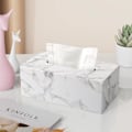 Miniatyrbilde 2 av 5: Vevsboksholder i PU-skinn, rektangulær vevsdispenser Tissue Hol