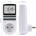 Miniatyrbillede 2 af 5: Elektrisk Stikkontakt Programmer, Ugentlig Elektrisk Stikkontakt Timer med 10 Programmer, 24/7 Programmerbar Stikkontakt med LCD Display (1 stk)