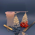 Miniatyrbillede 1 af 6: Lysformer Lys Stearinlys DIY Støbeforme i Silikonform juletræ