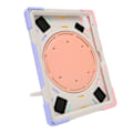 Miniatyrbilde 6 av 6: Nettbrettveske Silikon Hard PC Presise Utsparinger Justerbar Stropp 360 Graders Støtteveske for IOS Nettbrett 10. Gen 2022 Fargerik Rosa