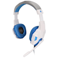 Miniatyrbild 2 av 7: SOYTO SY830MV Gamingheadset Justerbar Volym Stöd Mikrofon Ljudavstängning USB-headset med 3,5 mm Mikrofon för PS4 PC Laptop (Blå Vit)