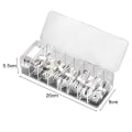 Miniatyrbillede 1 af 4: stand Opbevaringsboks Transparent plastik Datalinje Opbevaringsontainer Til Skrivebordspapir Multifunktionelt Headset Data Harging Line C