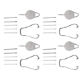 Miniatyrbillede 5 af 6: 20 stk. Tab S6 Stylus Pen Spidser Nem Installation 4 Pincetter 4 Udskubningsstifter Holdbart ABS SM P610 Udskiftningsspidser til Tab S6