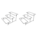 Pikkukuva 2 / 5: 1/2/3 Tarjotinjalusta Kulho Näyttöjalusta Kulhopidike 3 tasoa Rectangle 2PCS