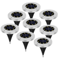 Pikkukuva 1 / 5: Nopeus 8 x LED aurinkolamppu, upotettu lattiakohdevalo