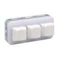 Miniatyrbilde 3 av 7: USB 3-knappers Mini Tastatur RGB LED Bakgrunnsbelysning Støtter Hot Swap OSU HID Makro Programmering Tastatur for Windows for OS X for Linux Hvit