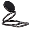 Miniatyrbillede 4 af 7: Telefon Ring Holder Roterbar Foldbar Magnetisk Oplukker Finger Kickstand Stand Sort