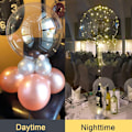 Pikkukuva 6 / 9: 10 kpl, Uudet 60,96 cm LED-ilmapallot Läpinäkyvät Helium Bobo-ilmapallot, Glow Bobo-ilmapallot Valojuostein Ystävänpäivälle Halloweenille Jouluun Punainen Red 10 Packs