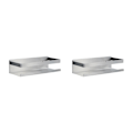 Miniatyrbilde 2 av 5: 1/2 flaskeholder for krydderboks i rustfritt stål for kjøkken M 2Set