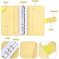 Miniatyrbillede 4 af 5: A6 Pu-læder cover til notebook. Genopfyldelig 6-rings ringbind. Personlig arrangør