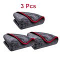 Pikkukuva 1 / 7: 1200GSM autojen yksityiskohtien mikrokuitupyyhe puhdistusliina auton kuivaamiseen autonpesuun autonhoitoliina autonpesuun keittiöön 3pcs Superfine Fiber