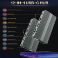 Pikkukuva 2 / 10: 12-in-1 USB Type-C Hub -telakointiasema 4K Dual HDMI
