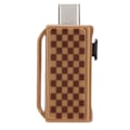 Miniatyrbillede 2 af 7: Flash Drive Bærbar Gittermønster Push Pull Thumb Memory Stick til Informationslagring Dataoverførsel PC Telefon Gitter 64GB