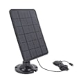 Miniatyrbillede 6 af 7: Kamera Solpanel Oplader 10W 5V Micro USB Sort Solcellepanel til Sikkerhedskamera Mobiltelefon Power Bank