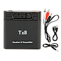 Pikkukuva 1 / 7: Bluetooth Lähetin Vastaanotin 2 in 1 USB Lataus Langaton AUX Adapteri TV:lle Auton Kaiuttimelle Kotistereolle PC:lle