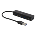 Pikkukuva 1 / 2: USB3.0 4-portin hubi musta
