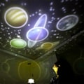 Miniatyrbilde 5 av 5: Projektorlampe, Projeksjonsnattslys, Lampe for baby om natten, Stjerneprojektor, 360 graders roterende univers Stjernehimmel