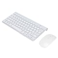 Miniatyrbillede 4 af 7: Trådløs 2.4G USB Tastatur og Mus Combo Ultraslank Bærbar Ergonomisk Slidstærk Tastatur og Mus til Notebook Computer Sølv