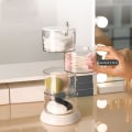 Miniatyrbild 3 av 8: 360° roterande förvaringslåda för kosmetiska smycken white 3 layer