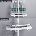 Miniatyrbillede 2 af 4: Bruseopbevaring uden boring Sort og hvid farve 24MM-25MM