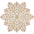 Miniatyrbillede 1 af 5: Christmas Snowflake dækkeservietter sæt med 4 vaskbare 15"