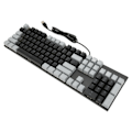 Miniatyrbillede 7 af 7: Fuld Størrelse Mekanisk Tastatur 104 Taster USB Kablet Gaming Tastatur med Numerisk Tastatur Rød Kontakt til Windows Sort Grå