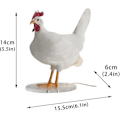 Miniatyrbilde 2 av 4: 3D kylling egg lampe hane bordlampe