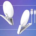 Miniatyrbillede 7 af 7: Bærbar Selfie Flash LED Clip-on Selfie Lys til Nat Sort 57*40*27mm white