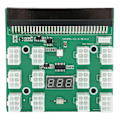 Miniatyrbillede 1 af 7: Power Breakout Board 12 Porte 6pin 1600W Server Strømforsyningsfordelingskort Adapter Tilbehør 12V