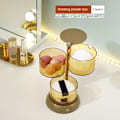 Miniatyrbillede 2 af 8: 360° roterende opbevaringsboks til kosmetik og smykker brown 3 layer