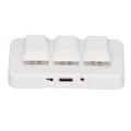 Miniatyrbilde 3 av 7: 3 Tasters Tastatur RGB Bakgrunnsbelyst 3 Taster USB Grensesnitt Mini Mekanisk Programmerbar Plug and Play Makrotastatur for Datamaskin Hvit