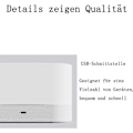 Miniatyrbillede 3 af 5: Aroma Diffuser til Æteriske Olier, Aroma Diffuser med Flammeeffekt, Luftfugter med 2 Lysstyrkeniveauer Natlys, Vandfri Automatisk Slukning, USB