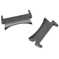 Miniatyrbilde 6 av 6: 1 par/sett adapter for remkobling i rustfritt stål for Galaxy Watch 4-klokkebånd, svart