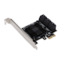 Miniatyrbillede 6 af 7: SATA PCI E Kort ASM Chip 7 Pin Tilslutningsterminaler Udvidelseskort Kompatible med SATA I/II