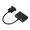 Pikkukuva 7 / 7: 2 in 1 Splitter VGA - VGA High Definition Multimedia Interface -sovitin, korkea resoluutio, vakaat tietokonetarvikkeet