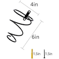 Miniatyrbilde 2 av 5: Veggmontert jern Vinstativ Oppbevaringsstativ Displaystativ 4 stk