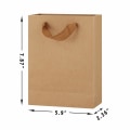 Miniatyrbilde 3 av 5: Papirposer med håndtak 25 stk 5,9\" L x 2,4\" B x 7,9\" Brun