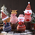 Miniatyrbillede 5 af 5: Julepynt gavepose, Julemand Snemand Elg Bjørn (8 stk)