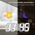 Miniatyrbild 5 av 5: Stor 3d LED digital väggklocka,
