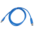 Pikkukuva 3 / 7: USB 3.0 -tulostinkaapeli A-uros - B-uros 5 Gbps 1,5 m pitkä PVC-kupari USB-skannerijohto ulkoisille kiintolevyille